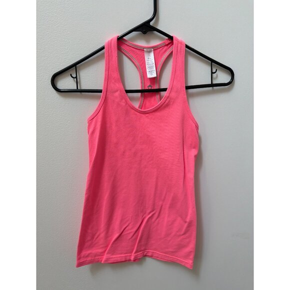 Ivivva by Lululemon Pink Racerback Tank Top Size 10 Cotton Blend Womens Athletic - Picture 1 of 3